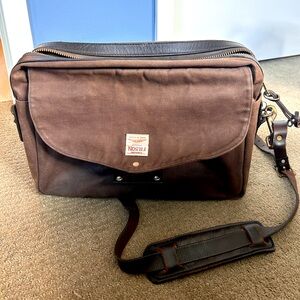 Filson Brown Canvas Briefcase